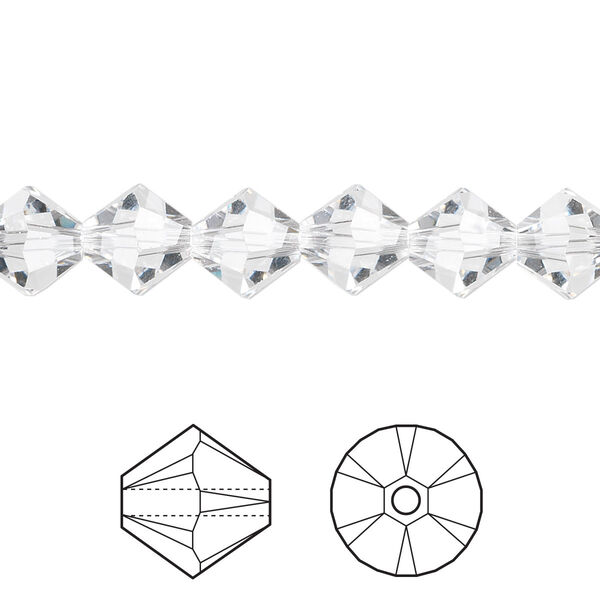 Bead 12pk crystal, Crystal Passions® 8mm bicone 5328 image number 0