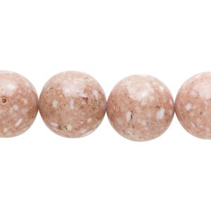 Multi-gemstone / mother-of-pearl shell / resin 1pkg1, round bead 15 inch 13-15mm
