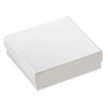 Box 1pkg6, paper and "cotton" filled, white, 3-1/2 x 3-1/2 x 1 inches square image number 0