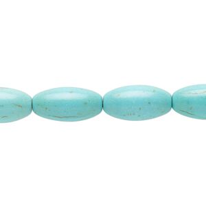 Magnesite 1pkg1, oval bead 15 inch 16x8mm