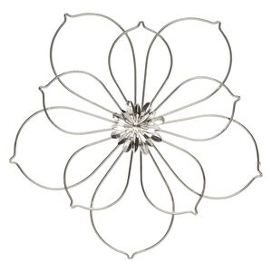 Wire frame, steel, 10-inch flower. Sold individually.