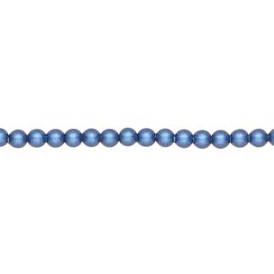 Pearl 1000pk iridescent dark blue, Swarovski® 3mm round 5810