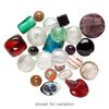 Bead mix, lampworked glass, mixed colors, 7x5mm-29x20mm mixed shape. Sold per 1/4 pound pkg, approximately 15-25 beads. image number 1