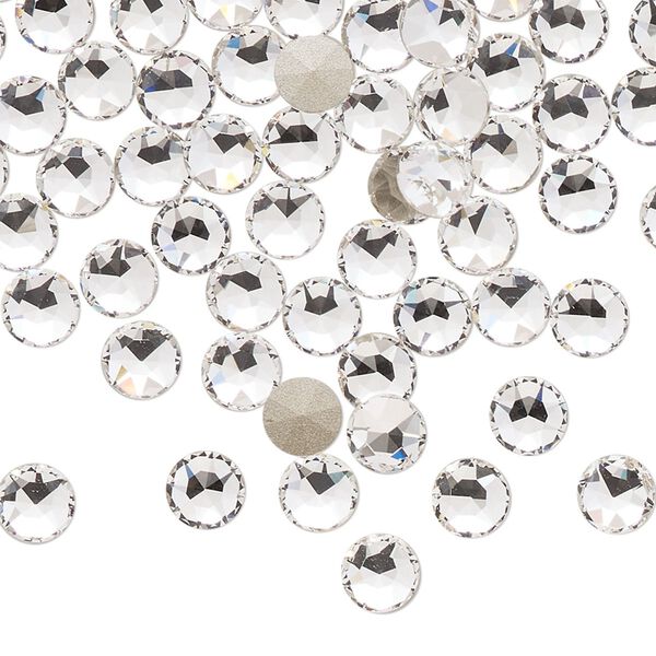 Round stone 72pk crystal clear foil back, Swarovski® 5.27-5.44mm light round SS24 1098 image number 0
