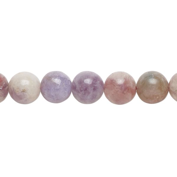 Plum tourmaline 1pkg1, round bead natural 15.5-16 inch 8mm image number 0