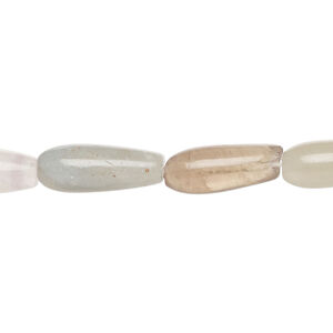 Multi-fluorite 1pkg1, teardrop bead natural, 15 inch 15x5mm-18x7mm