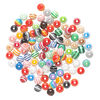 Bead mix, laminated acrylic, opaque and transparent mixed colors, 8mm round. Sold per pkg of 100. image number 1