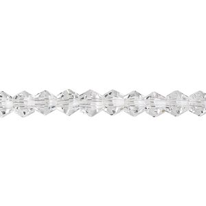 Bead 1pk transparent clear, Celestial Crystal® 6mm bicone 15.5-16 inch