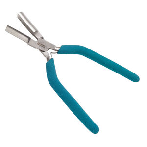 Pliers, Wubbers&reg; Designer Mandrel, pkg/1, large half-round mandrel, steel and rubber, 7 inches.