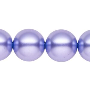 Pearl 1pk violet, Celestial Crystal® 16mm round 15.5-16 inch