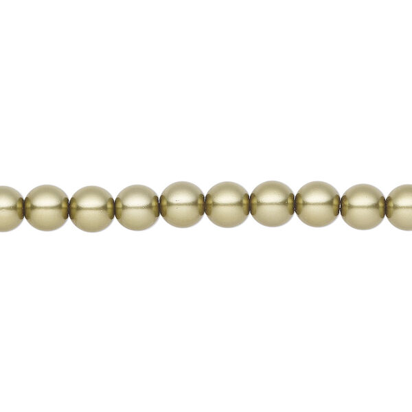 Pearl 500pk light green, Preciosa Czech crystal 5mm round image number 0