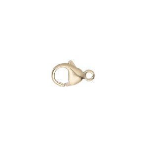 Clasp lobster claw 1pkg1 14Kt gold-filled, 10x8mm, 1-strand
