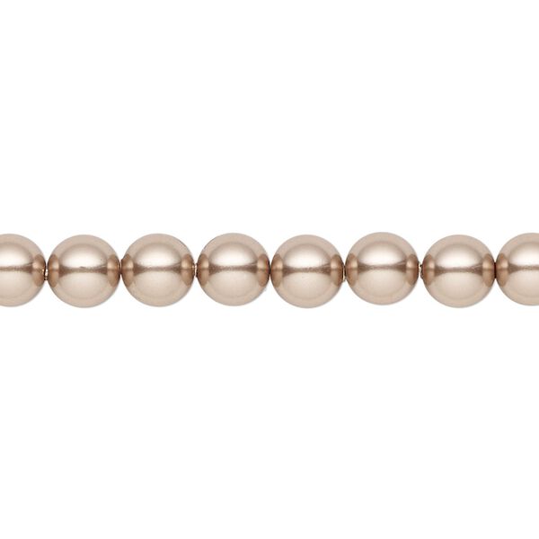 Pearl 50pk bronze, Crystal Passions® 6mm round 5810 image number 0