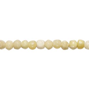 Yellow-green opal 1pkg1, hand-cut faceted rondelle bead natural 8 inch 4x3mm-6x4mm