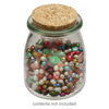 Bottle, glass and cork, clear, 3-1/4x2-1/2 inch with cork stopper and 1-1/2-inch opening. Sold individually. image number 0