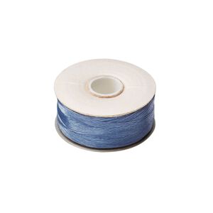 Thread, Nymo®, nylon, royal blue, size O. Sold per 90-yard bobbin.