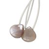 Coffee moonstone 1pkg2, hand-cut top-drilled puffed teardrop bead natural 14x14mm image number 0