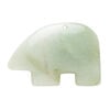 Green aventurine 1pkg1, half-drilled Zuni-style bear focal natural, 34x23mm-41x32mm light image number 0