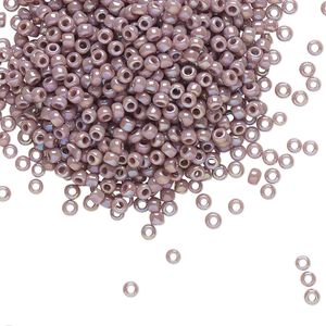 Seed bead, TOHO BEADS®, glass, pkg/50g, #11 round, opaque rainbow lavender (TR-11-412).