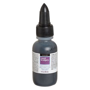 Liquid polymer clay 1pkg1, 1-fluid ounce opaque black Liquid Sculpey®