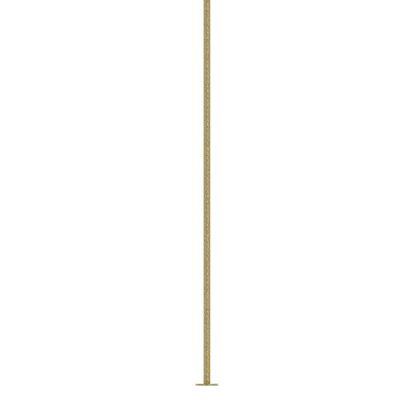 Head pin, antique brass-finished steel, 2 inches, 20 gauge. Sold per pkg of 500. image number 0