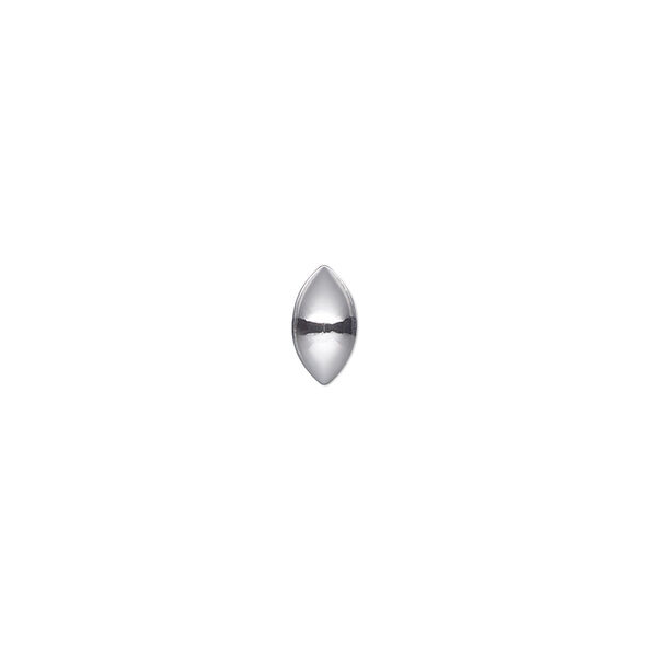 Cabochon 24pk crystal light chrome foil back, Crystal Passions® 8x4.5mm navette 2208/4 image number 0