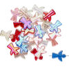 Bead, acrylic, assorted transparent colors AB, 31x26mm angel. Sold per pkg of 30. image number 1