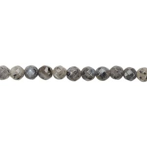 Blue labradorite 1pkg1, faceted round bead natural 8 inch 4mm