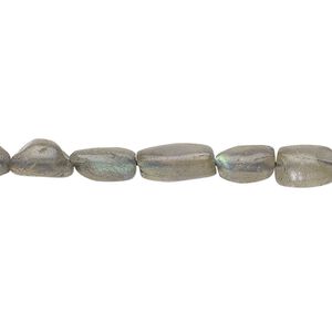 Labradorite 1pkg1, hand-cut oval bead natural 14 inch 8x5mm-11x6mm