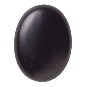 Black onyx 1pkg1, calibrated matte oval cab 40x30mm