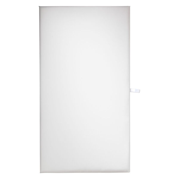 Display pad, leatherette, white, 14 x 7-1/2 x 1/4 inches. Sold individually. image number 0