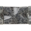 Black-grey marble 1pkg1, textured wavy flat rectangle bead natural, 15 inch 34x24mm-36x26mm dark image number 0
