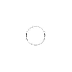 Jump ring, sterling silver, 12mm soldered round, 10.8mm inside diameter, 22 gauge. Sold per pkg of 10.