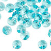 Drop 144pk light turquoise, Swarovski® 8mm pendant mini disk 6428 image number 1