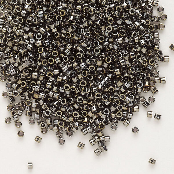 Seed bead, Delica®, glass, pkg/250g, #11 round, opaque gold luster bronze (DB-0254). image number 0