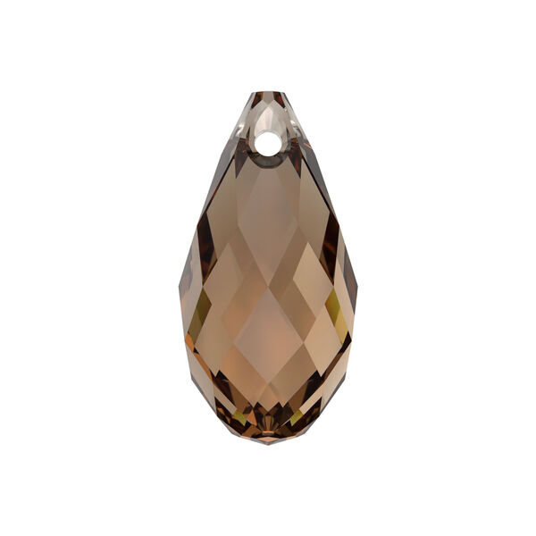 Briolette 1pkg144 light smoked topaz, Swarovski® ReCreated™, 13x6.5mm pendant drop 6010 image number 0