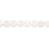 White marble 1pkg1, wavy round bead, 15 inch 30mm image number 1