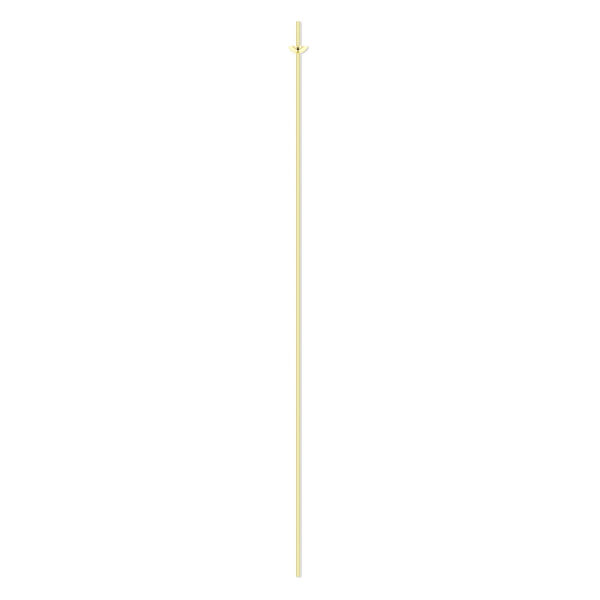 Head pin, 14Kt gold-filled, 24 gauge, 3 inches with cup and peg. Sold per pkg of 4. image number 0