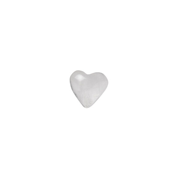 Cabochon, rose quartz (natural), 8x8mm calibrated heart, B- grade, Mohs hardness 7. Sold per pkg of 2. image number 0