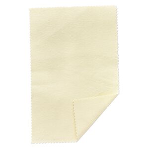 Polishing cloth, Sunshine®, light yellow, 7-3/4 x 5-inch rectangle. Sold individually.