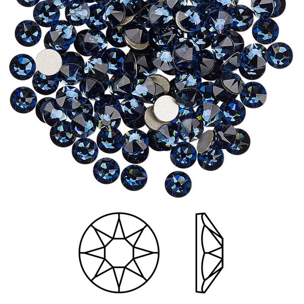 Flat back 1440pk Montana foil back, Swarovski® 3.8-4mm rose round SS16 2088 image number 0