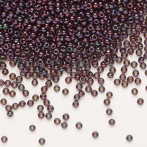 Seed bead, Preciosa Ornela Czech glass, pkg/50g, #11 rocaille, opaque bronze blue iris dark topaz, (19135).