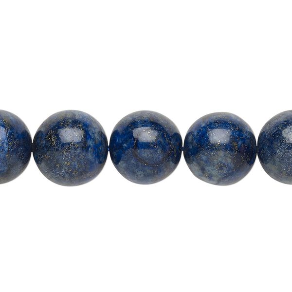 Lapis lazuli 1pkg1, round bead 8 inch 12-13mm image number 0