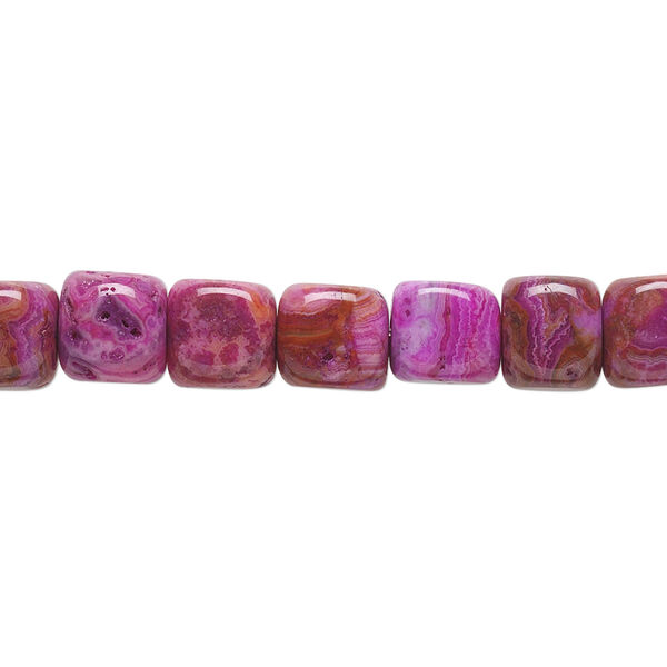 Crazy lace agate 1pkg1, cube bead B grade, 15.5-16 inch 7mm image number 0