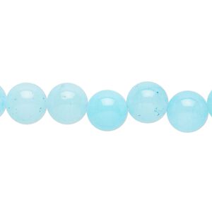 Quartz 1pkg1, round bead 15 inch 7-9mm