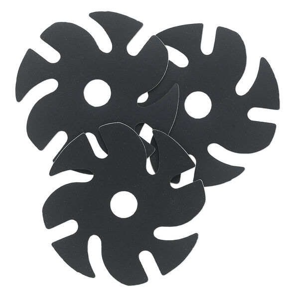 Cushion backing disc, 3M™ Ninja™, rubber, black, 3-inch replacement disc for Jooltool™. Sold per pkg of 3. image number 0