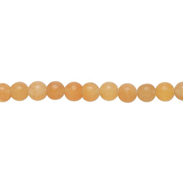 Red aventurine 1pkg1, matte round bead natural 8 inch 4mm image number 0