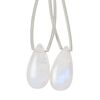 Rainbow moonstone 1pkg2, hand-cut top-drilled puffed teardrop bead natural 20x10mm image number 0