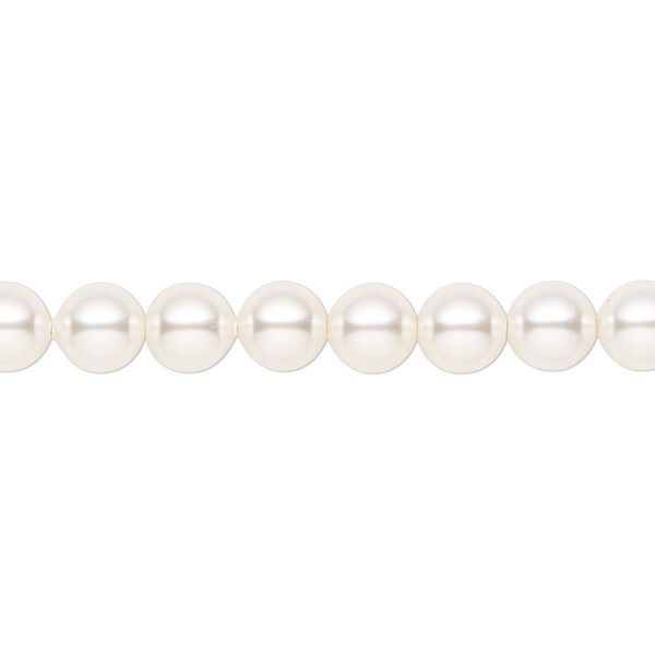 Pearl 500pk white, Swarovski® 6mm round 5810 image number 0
