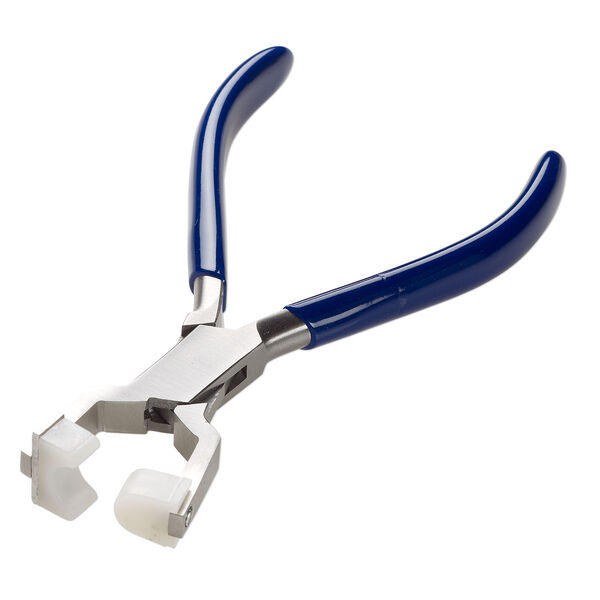Pliers, EUROTOOL&reg;, deep bending, stainless steel / rubber / nylon, 5-1/2 inches. Sold individually. image number 1